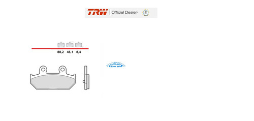 Pastiglie freno trw posteriore - trw,