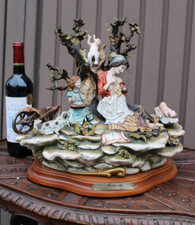 Statua gruppo porcellana