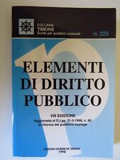Elementi di diritto pubblico - Guide per concorsi Pubblici - Ed. Giurid. Simone