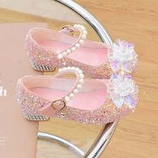 Sandali eleganti paillettes stella perle festa Halloween bambina principessa scarpe