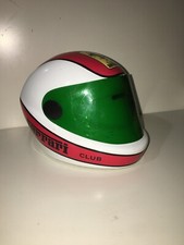 AUTOMOBILISMO-GRAN PREMIO-FERRARI-SOPRAMMOBILE PUBBLICITARIO-CERAMICA-RARO CASCO