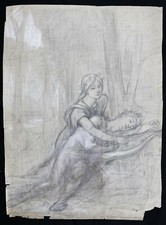 École symboliste signée dans