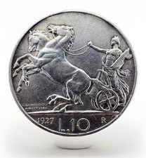 ITALIA 10 LIRE 1927 VITTORIO