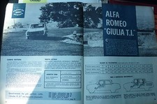 * ARTICOLO PROVA ALFA ROMEO GIULIA  T.I. ,SPIDER E SPRINT -- 1962