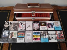 CASSETTE LOT W/ CARRYING CASE