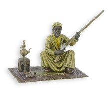 Scultura in bronzo uomo con