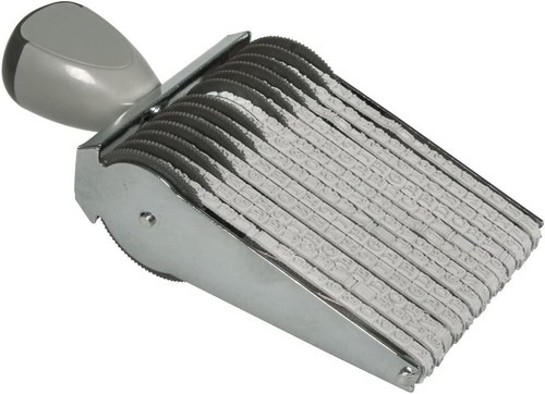 Timbro metallo rullo di - in,