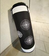 Sacco da Boxe Domyos Nero e Bianco in ottime condizioni con gancio e catene