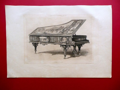 Incisione piano erard - incisione, d'erard