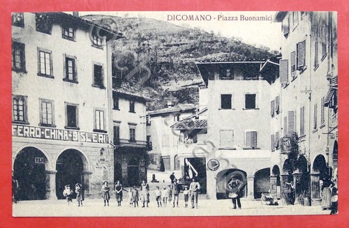 Cartolina dicomano piazza - -,