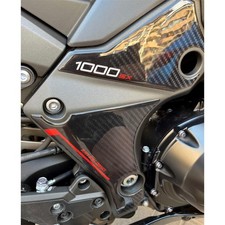 Adesivi 3D Protezioni Paramotore Compatibili con Kawasaki Ninja 1000 SX 2024 RED