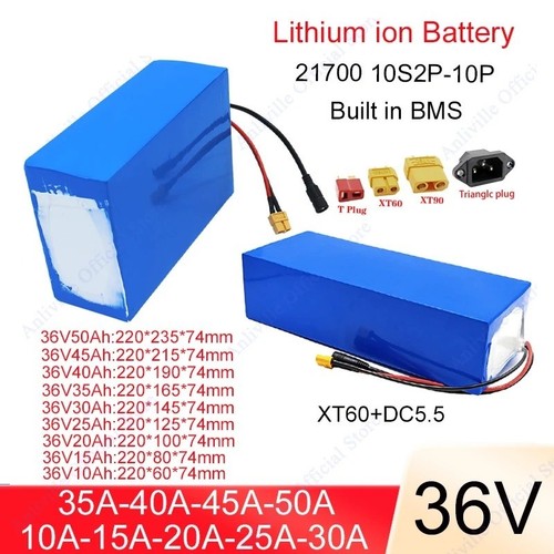 Batteria 36v 10ah 15ah - 10ah, 20ah