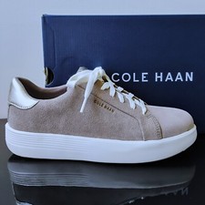 Sneaker Cole Haan donna Grand Crosscourt Joy platform in bella pelle scamosciata caffè irlandese