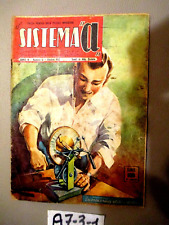 IL SISTEMA A  ANNO IV  N° 12 OTT. 1952 LA MACCHINA ELETTROSTATICA   (A7-3-1)