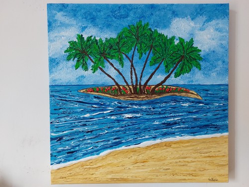 Quadro moderno dipinto mano - quadro, a