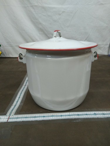 Vintage aluminum bucket pot - aluminum,