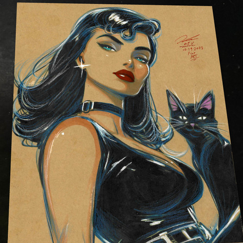 Stampa artistica catwoman - artistica,