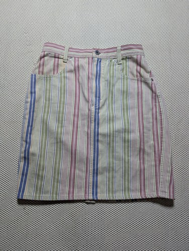 Gonna denim arcobaleno - gonna,