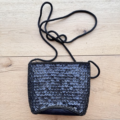 Borsa sera vintage nera con - sera,