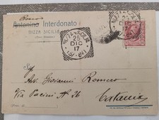 Antica Cartolina Postale Pubblicitaria Nizza Di Sicilia Provincia Di Messina