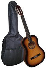 Chitarra da concerto 4/4 naturale + custodia gigbag nera chitarra classica con corde in nylon