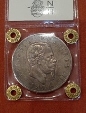 5 LIRE 1876 ZECCA ROMA BB+