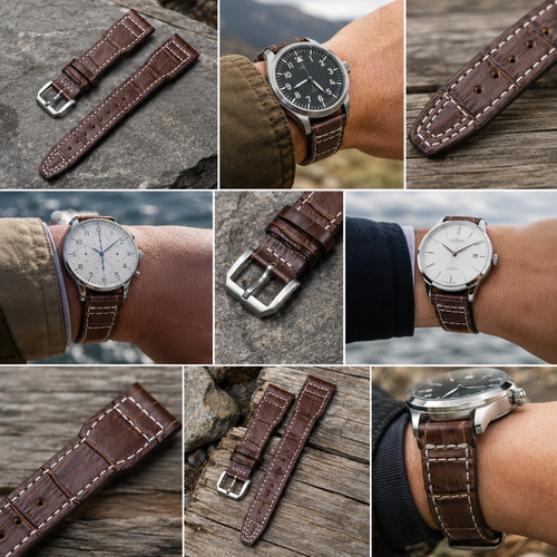Cinturino orologio pelle