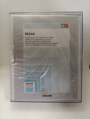 Olivetti m240 manuali uso - olivetti, e