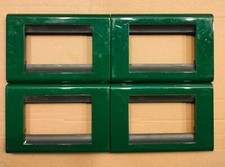 STOCK N. 4 PLACCHE  3 POSTI art.4713VB VERDE BOSCO BTICINO LIVING CLASSIC 4713GR