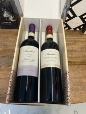 Coppia bottiglie di vino