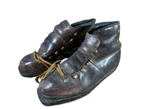 Vintage leather alpine ski - leather,