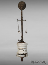 109257 rara antica LAMPADA A GAS / LUCE GRAETZINA D.R.P. Smalto su linea originale