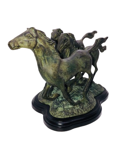 Statua vintage tono bronzo - statua,