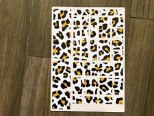 Adesivo decalcomania protezione telaio bicicletta MTB BMX EBIKE stampa leopardata naturale solo