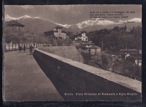 Cartolina biella viale - cartolina,