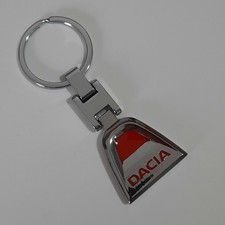 Portachiavi Dacia Rosso - Metallo Regalo Passione Auto Estetica