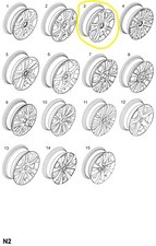CERCHIO IN LEGA 6JX16 OPEL