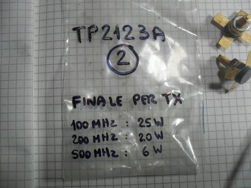 Tp2123 transistor finale - finale, vhf