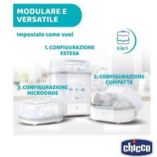 Chicco Sterilizzatore a Vapore 3 in 1 Modulare E Ultrarapido OFFERTISSIMA!!