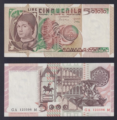 Banconota italia 5000 lire - banconota,