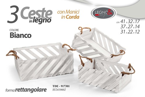 Cassette legno bianco porta - legno,