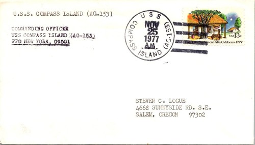 Uss compass island 1977 - uss, 11.25.1977