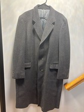 Ciatti soprabito uomo lungo grigio lana con bottoni e tasche 46R lana cashmere nyl