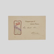 Cartolina augurale d'epoca a