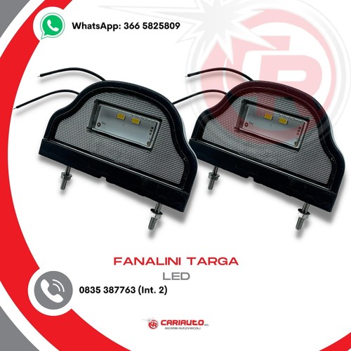 Coppia fanale luce targa led - targa, 2