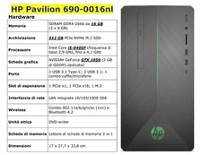 HP Pavilion 690-0016nl  i5-9400F  16/512 GTX 1050