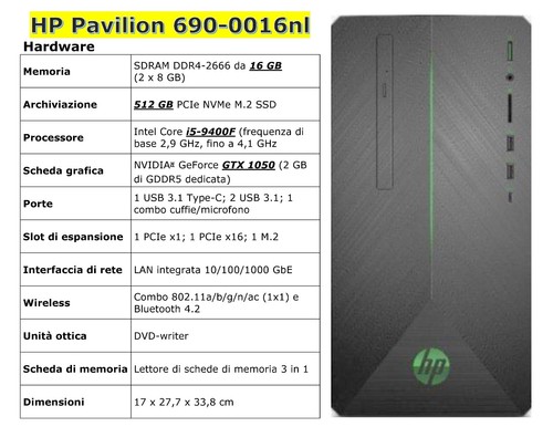 Pavilion 690 0016nl - pavilion, 690-0016nl