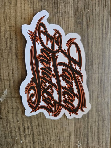 Adesivo lettering harley - adesivo,