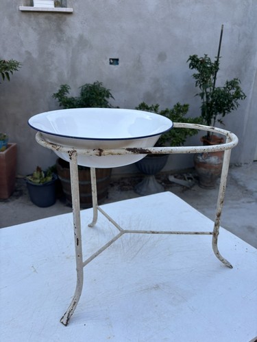 Catino smaltato con - , supporto