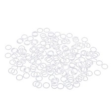200pcs White Rubber Car Ring